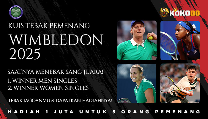 Tebak Juara Wimbledon 2025 dan Menangkan Hadiah Menarik