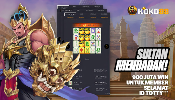 Sultan Mendadak! Member Menang 900 Juta di KOKO88