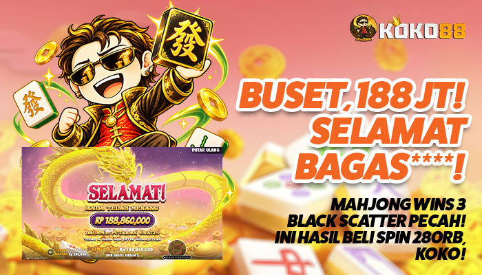 BUSET, Rp188 JUTA! BLACK SCATTER BAGAS**** PECAH BESAR DI KOKO88